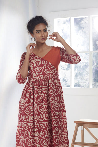 Tamarai cotton batik dress - noolbyhand.com