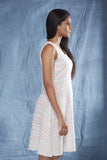 Cotton-Linen Dotted Wave Dress - noolbyhand.com
