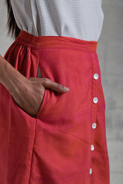 Skirt Red - noolbyhand.com