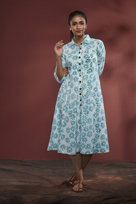 Tamarai cotton batik dress